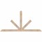 Ekena Millwork Saratoga Smooth Timber Gable Bracket, Douglas Fir, 72"W x 36"H x 1 1/2"D x 3 1/2"F, 12/12 Pitch GBW072X36X0204SAR00SDF - alternate 1